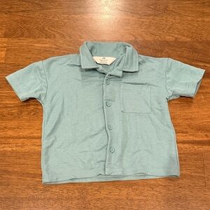 H&M Kids Light Green Short Sleeve Shirt